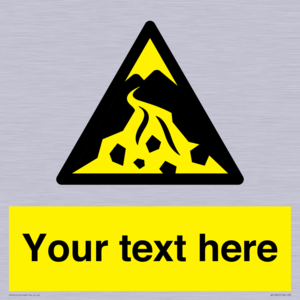 Custom Warning: Debris flow zone